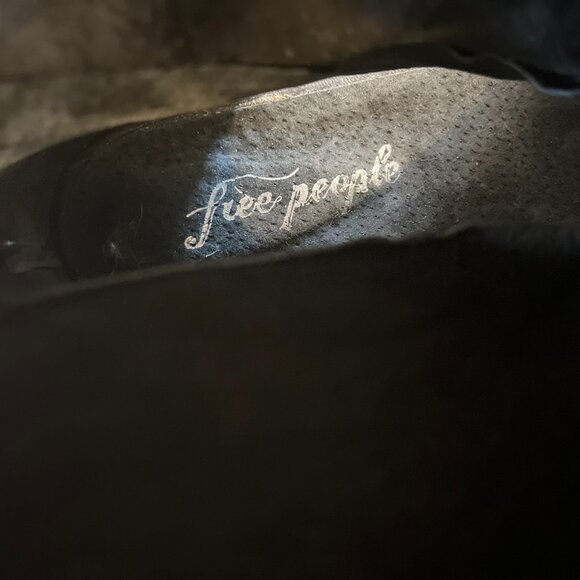 Free People Black Leather Ridge Runner Sandals Sz 10 - Picture 10 of 12